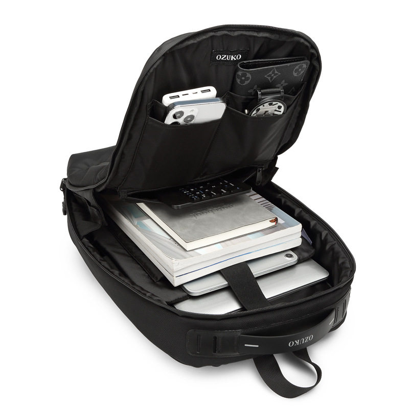 OZUKO双肩包男士大学生书包轻便防水大容量休闲运动电脑通勤背包,淘宝优惠券,粉丝福利购,淘宝优惠卷
