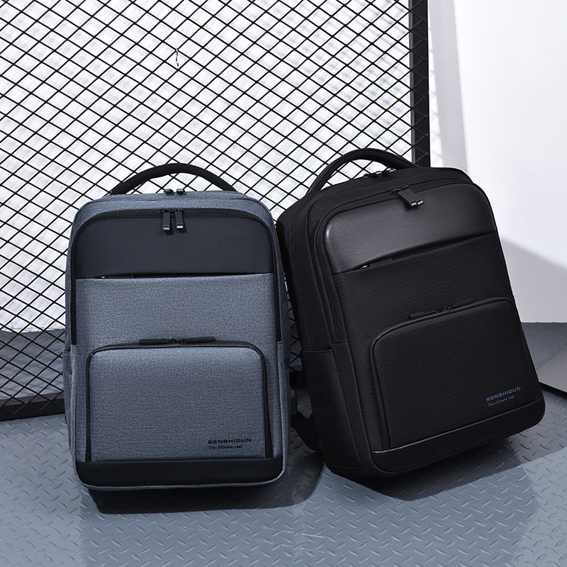 商务双肩包男大容量防水电脑背包男款时尚旅行背包牛津布礼品,淘宝优惠券,粉丝福利购,淘宝优惠卷