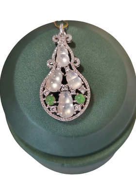 天然翡翠A货缅料吊坠挂件