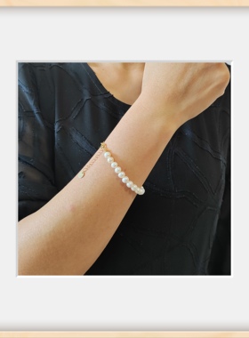 天然珍珠S925银手链仙女款