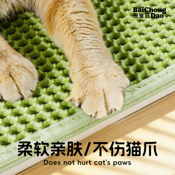 Baichongdao cat litter mat double layer filter to prevent carry-out