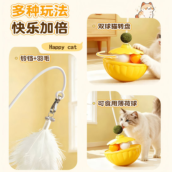 Pet Island Tumbler Funny Cat Stick Mint Feather