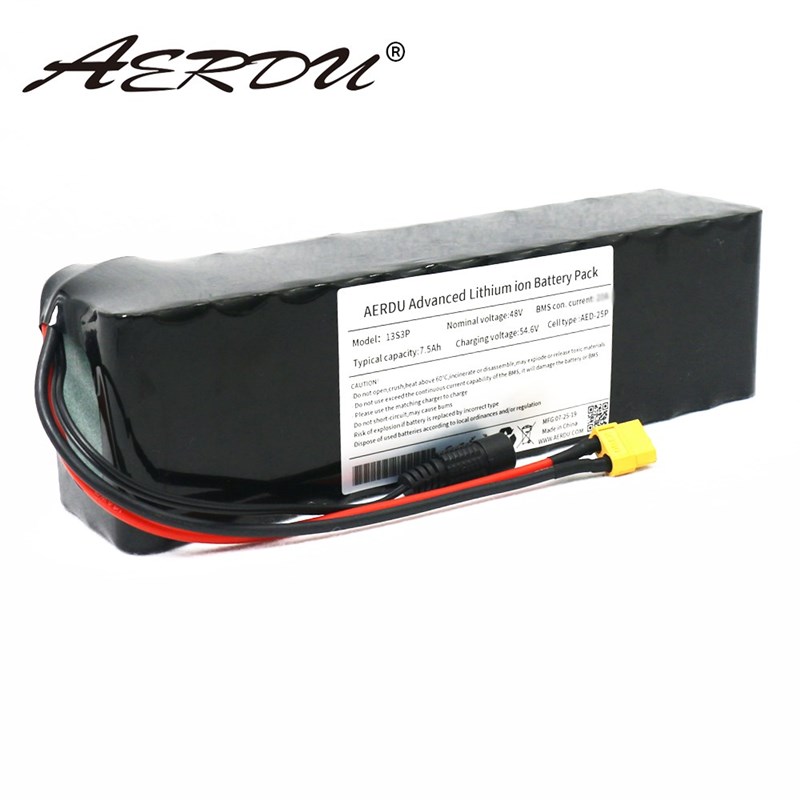 急速发货48V 13S3P 7.5Ah 580W motor 18650 lithium ion battery - 图1