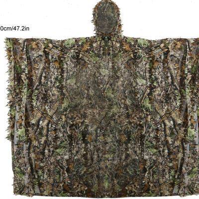3D迷彩吉利服 吃鸡树叶伪装服绝地求生披风枫叶仿真透气u.
