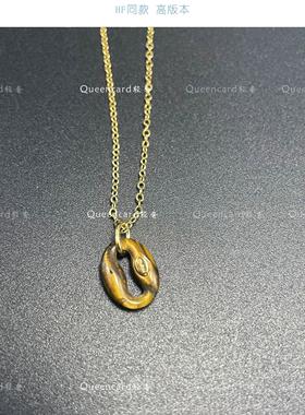 咖啡豆项链慵懒风时尚美拉德