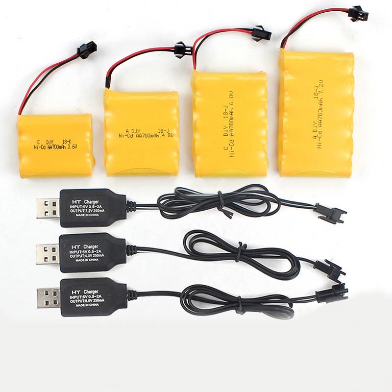 遥控车插头线电动配件通用电池组USB儿童玩具充电器小汽车机器人 - 图0