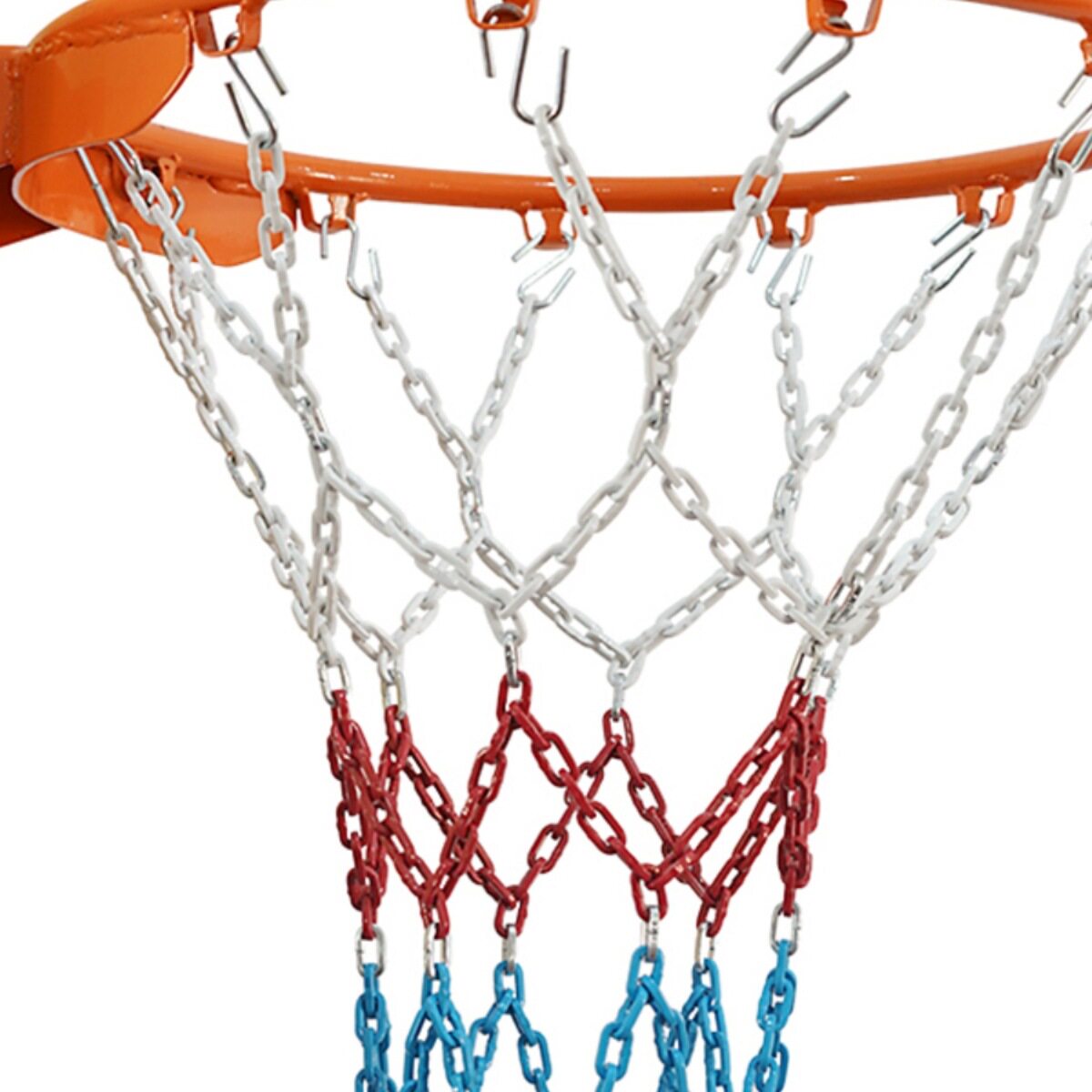 金属篮球网加粗耐用蓝球网铁链球框网篮筐网兜铁篮网篮圈篮框篮网 - 图3