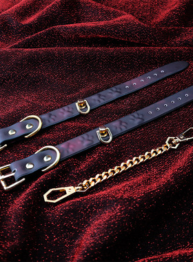 温变手铐手链密室玩具剧本杀手拷男女儿童手扣情侣皮质道具可调节