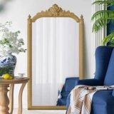 Ретро элитное импортное зеркало из натурального дерева для спальни, французский ретро стиль