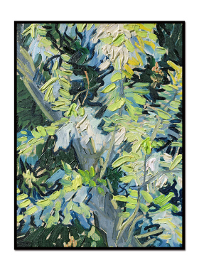 莫奈的花园油画作品北欧复古印象派艺术画芯油画布打印画心装饰画