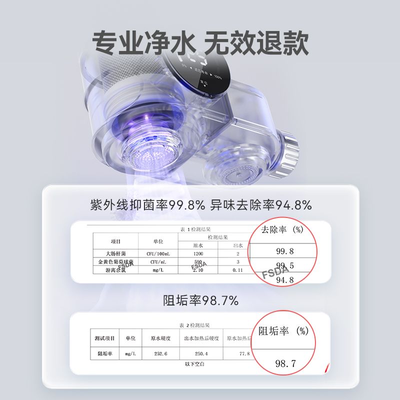 sogee小质净水器家用水龙头过滤器阻垢杀菌厨房自来水滤水净化器 - 图2