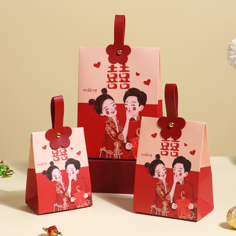 喜糖盒子2024新款高级感结婚糖果包装盒装创意中式喜糖礼盒喜糖袋 - 图2