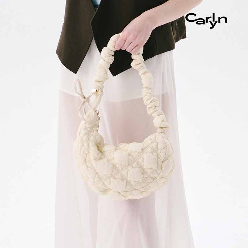 【虞书欣同款】Carlyn COZY M中号韩国云朵饺子马鞍包单肩斜挎包
