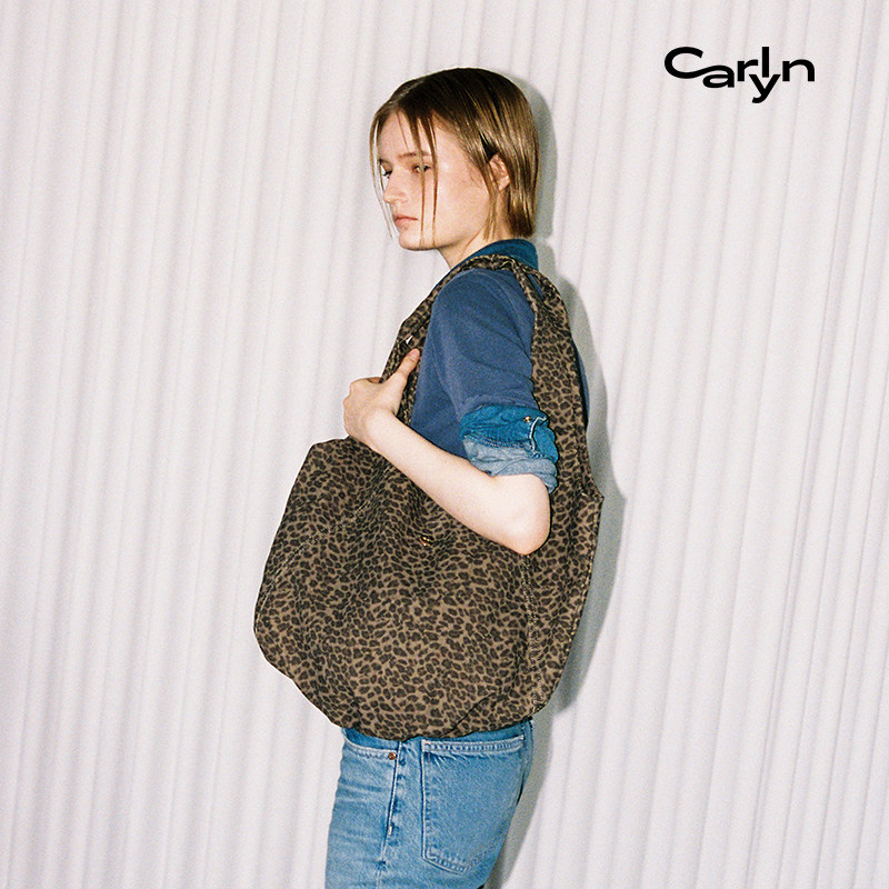 Carlyn MONDE M新年礼物韩国秋冬休闲手提腋下包豹纹hobo流浪包,淘宝优惠券,粉丝福利购,淘宝优惠卷