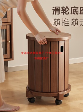 实木凳子家用可叠放板凳纳组合高圆凳叠叠凳餐厅堆叠客人备用凳