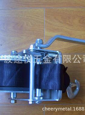 供应1500LBS织带手摇绞车船用手摇绞盘游艇拖车手动绞盘