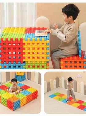 儿童乐园特大房子拼装拼插积木幼儿园启蒙早教益智多功能建构玩具