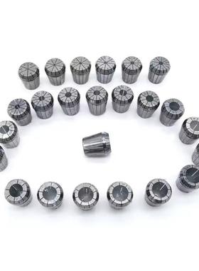 ER筒夹套装ER11夹头er16/20/25/32弹簧夹头透明塑料盒铣夹头套装