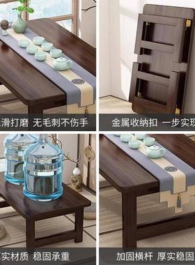 榻榻米小茶几家用可折叠桌子飘窗炕桌床上电脑桌