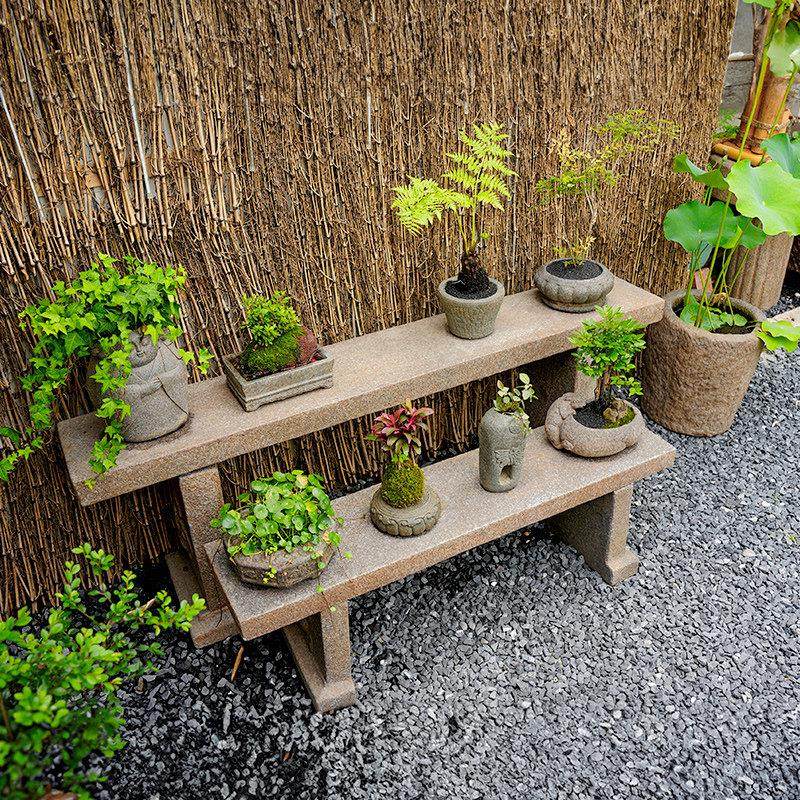 水磨坊中式庭院花园盆景置物架阳台花架户外露台布置造景装饰摆饰,淘宝优惠券,粉丝福利购,淘宝优惠卷