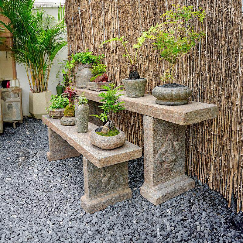 水磨坊中式庭院花园盆景置物架阳台花架户外露台布置造景装饰摆饰,淘宝优惠券,粉丝福利购,淘宝优惠卷