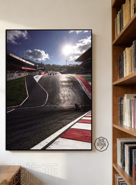 WSBK张雪机车夺冠世界名画装饰画超级摩托车赛事挂画男生卧室壁画