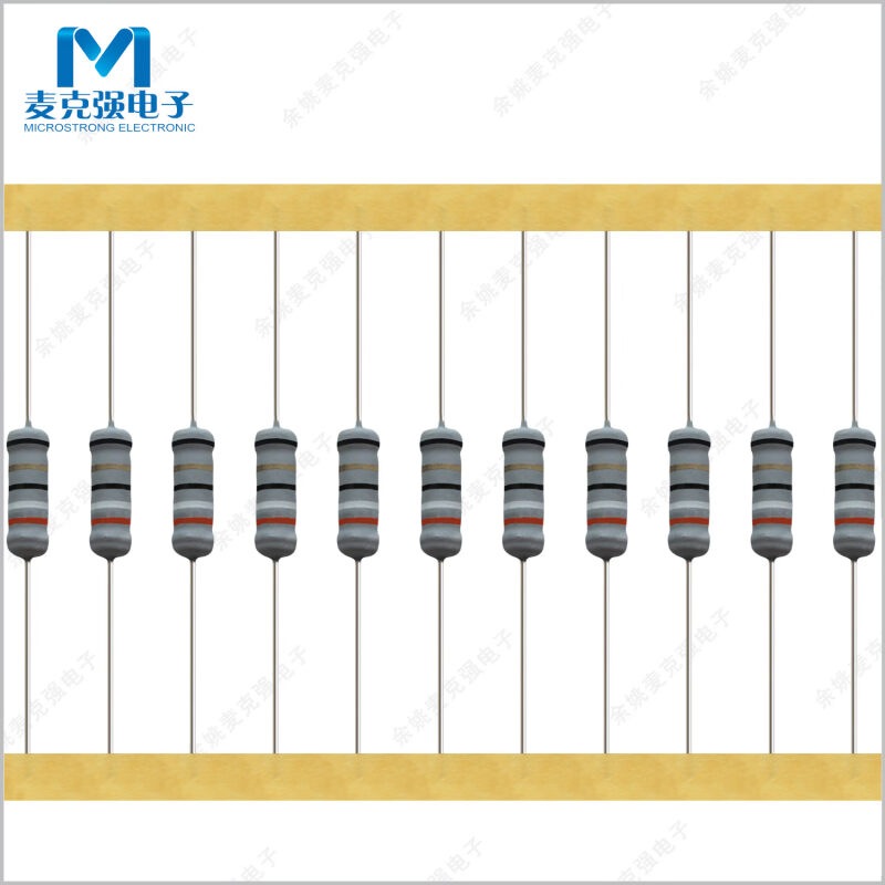 编带直插线绕电阻2W 39欧 5% 39R灰色漆-图0
