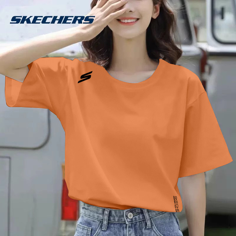 斯凯奇速干短袖t恤女款2025夏季冰感透气大码女装半袖跑步运动服,淘宝优惠券,粉丝福利购,淘宝优惠卷
