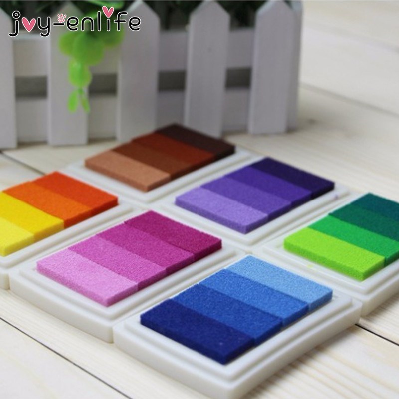 网红1PCS 6style Inkpad Ink stamp pad Colorful Cartoon Craft - 图2