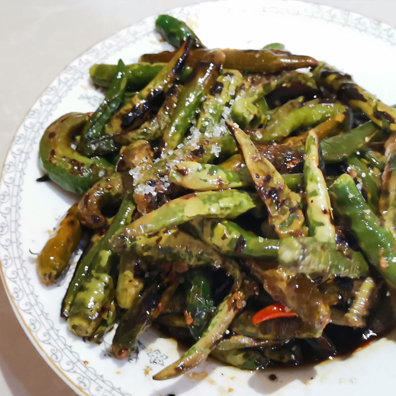 四川淘蜀味虎皮青椒辣椒酱下饭菜无蒜下饭辣椒酱糖醋特辣280克/瓶 - 图3