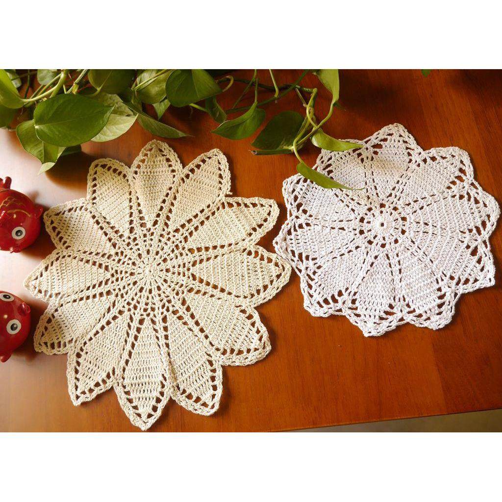 手钩花镂空棉线杯垫茶垫餐垫桌布居家花边饰品,淘宝优惠券,粉丝福利购,淘宝优惠卷