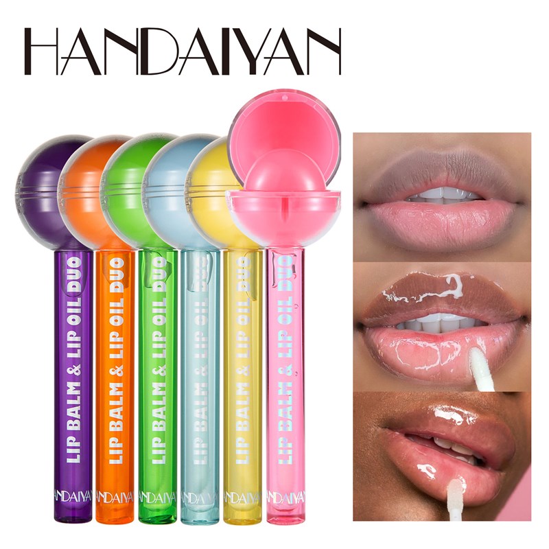 速发Two-in-one Lollipop Color Change Lip Balm Lipstick - 图0