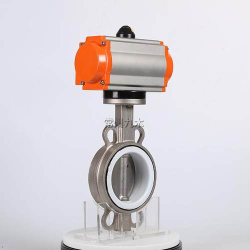 气动蝶阀D671F-16P气动不锈钢蝶阀气动304蝶阀气动四氟蝶阀气动 - 图2