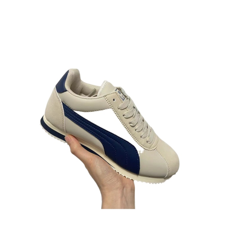 2025夏秋季新款阿甘鞋男女鞋潮皮面平底情侣款低帮轻便跑步运动鞋 - 图3