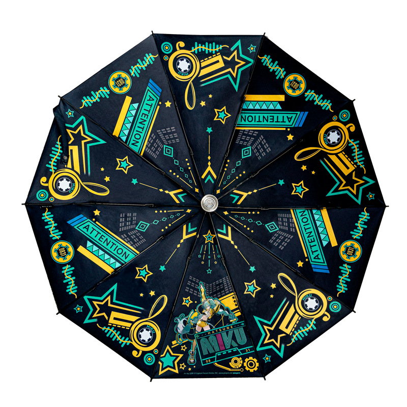 初音未来雨伞 幸运石正版授权联名Miku初音自动伞晴雨伞 - 图3