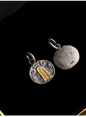 S925纯银五路财神文玩侧挂吊坠