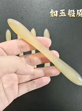 天然牛角发簪日常百搭盘发