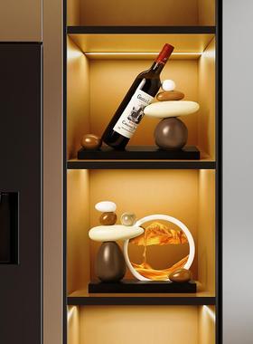 石润流沙画装饰品客厅办公室酒柜电视柜入口装饰乔迁毕业礼物