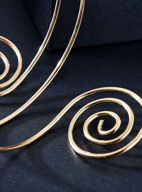 欧美饰品直供朋克重金属螺旋音符臂镯夸张手环个性女手镯