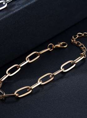 新款个性十字链手链时尚链条手环气质百搭diy手饰饰品