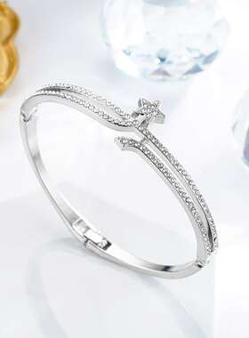 心ins手镯小众设计网红女气质韩版简约网红五角星星手环