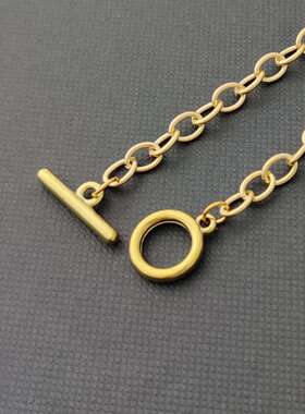 欧美时尚金属OT扣手链金色O字链链条手饰银色diy百搭配饰手环