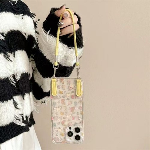 满喆碎花兔子适用于三星s25手机壳s24+/s23ultra/s22/s21F/s20plus保护套note20/s10全包a52a54A23A女新款IMD - 图1