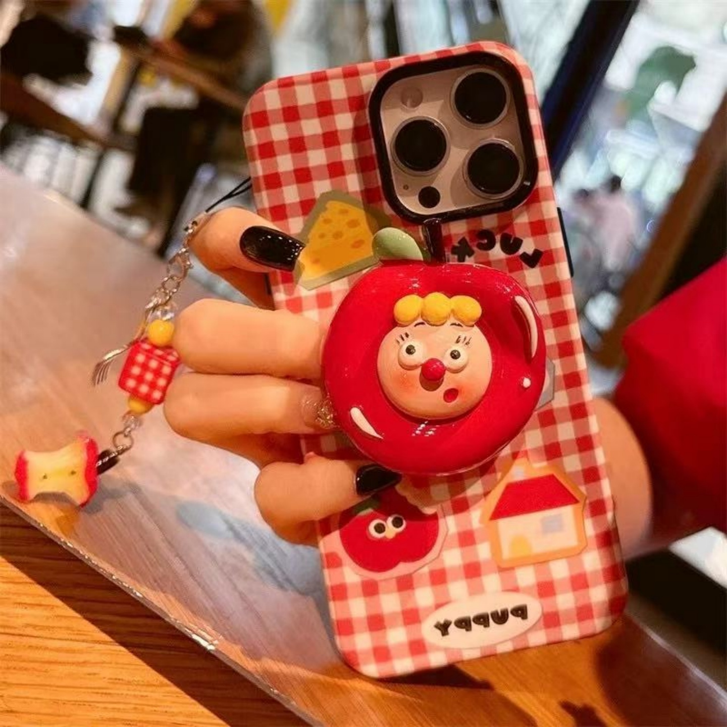 满喆格纹水果适用于小米15手机壳14ultra/13/12spro保护套红米note14pro/k70/k60pro/k50/turbo4pro女二合一 - 图2