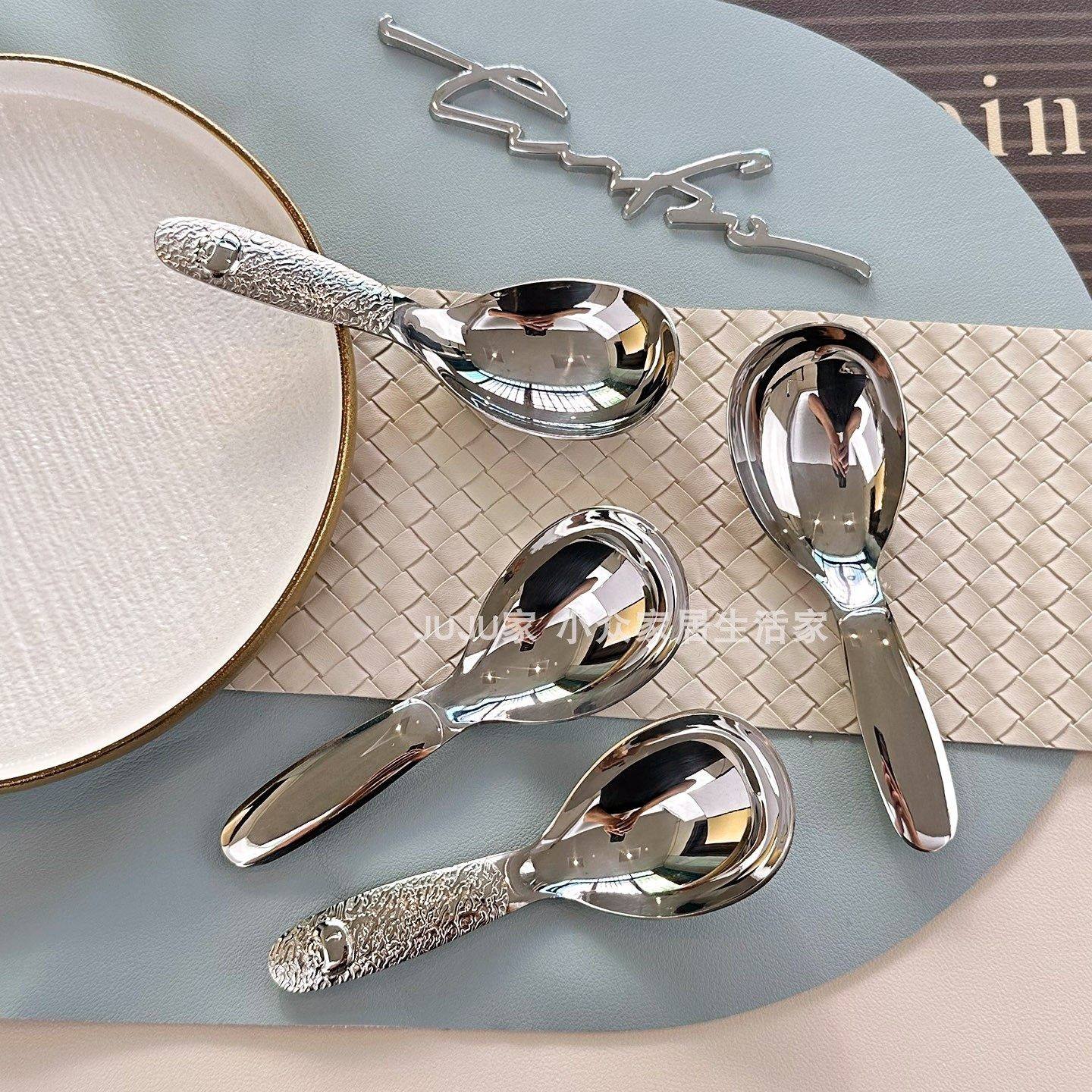 304不锈钢加厚茶叶勺子茶匙舀茶分茶短柄咖啡勺家用小勺甜品挖勺,淘宝优惠券,粉丝福利购,淘宝优惠卷