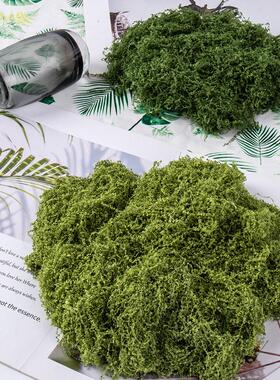 彷真丛林苔藓假青苔彷生草皮造景丝线 线彷真植被假草皮草坪花盆