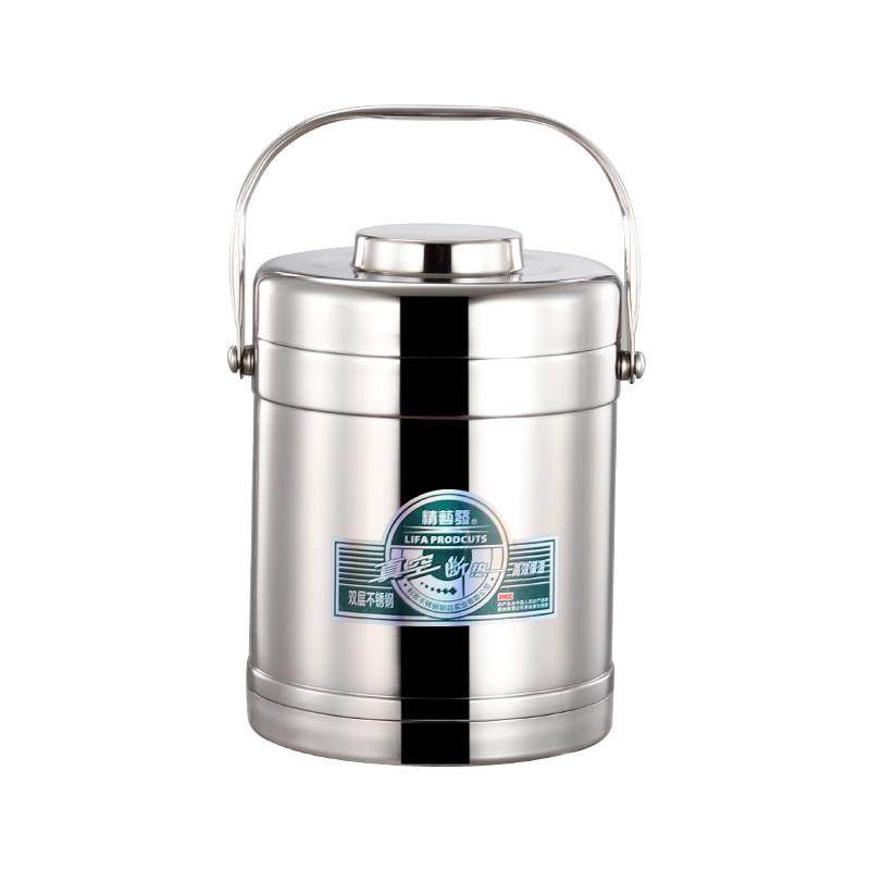 精艺发不锈钢双层真空提锅上班族带饭饭盒三层大容量保温桶便携装,淘宝优惠券,粉丝福利购,淘宝优惠卷