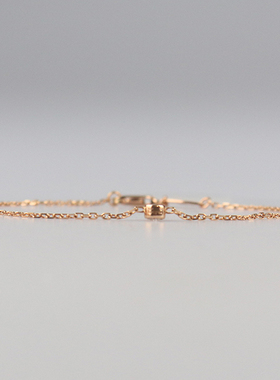 中古95新RedLine(巴黎红绳)Mini Pure Fish Enfant手链750玫瑰金