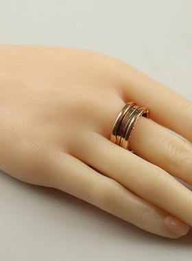 「9.5新」BVLGARI(宝格丽)B.ZERO1750玫瑰金58号852045
