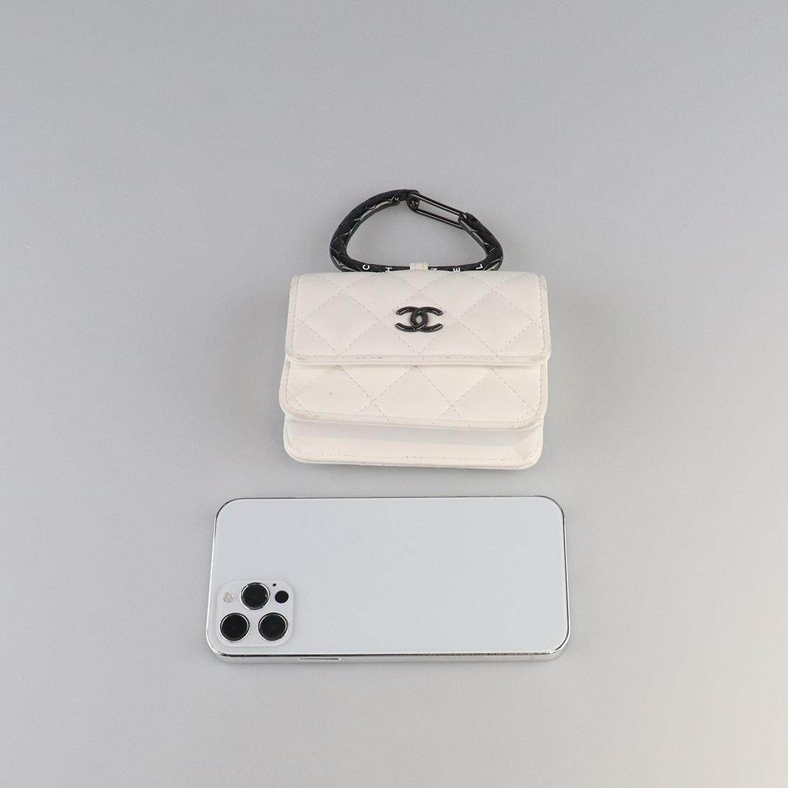 中古85新CHANEL Holder With Jewel Hook白色卡包二手奢侈品包包,淘宝优惠券,粉丝福利购,淘宝优惠卷